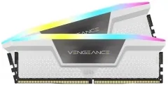 CORSAIR Vengeance RGB 64 GB DDR5 Kit - 6000 MHz - Multimedia RAM Kit mit 64 GB (2 x 32 GB), ideal für Gamer und Kreative, bietet hohe Geschwindigkeit und beeindruckende RGB-Beleuchtung für ein auffälliges Setup.