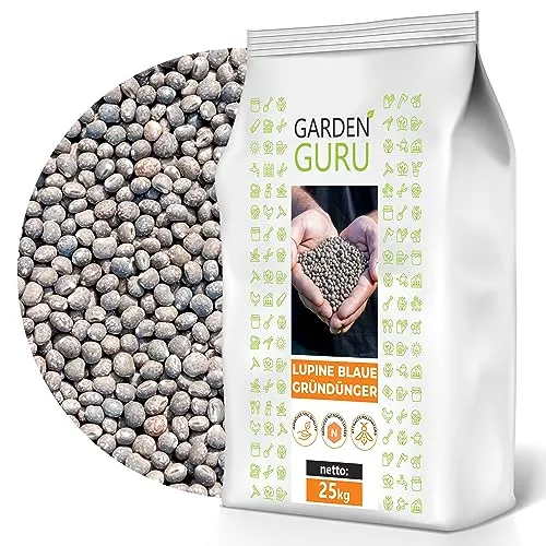 Düngelupinen Gründünger Blaue Lupinen 25kg - Dünger für bessere Bodenstruktur und Stickstofffixierung, ideal zur Unkrautbekämpfung und Erosionsschutz in der Landwirtschaft.