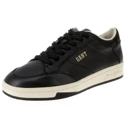 GANT FOOTWEAR Herren PREPUS Sneaker, Schwarz, 44 EU - Herren-Sneaker aus hochwertigem Leder mit flacher Gummisohle für optimalen Tragekomfort und stilvolles Design.