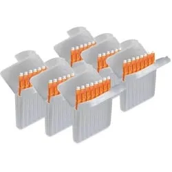 JB White 48 Stück Cerumenfilter für Hörgeräte Starkey Hear Clear und KIND evo / evoR - H: 1,5mm Ø: 1,7mm, orange