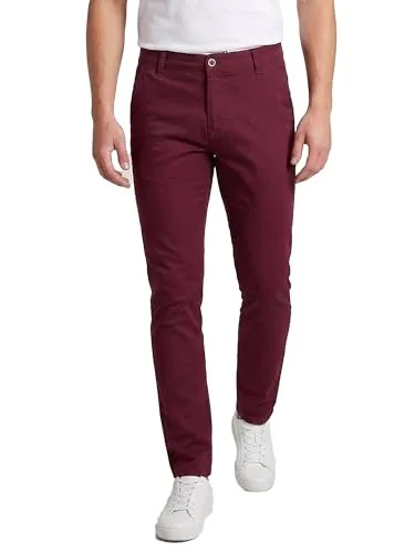 Rock Creek Herren Designer Chinohose RC-390 in Bordo - Hochwertige Chinohose für Herren in stylischem Bordo. Bequemes Material und Regular Fit für optimalen Tragekomfort. Ideal für jeden Anlass mit praktischen Taschen.