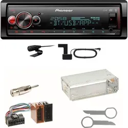 Pioneer MVH-S520DAB USB FLAC Digitalradio für Mercedes A C M Klasse - Komplettes Einbauset für Mercedes-Benz mit Bluetooth, DAB+ Tuner und FLAC-Unterstützung für erstklassigen Klang. Genießen Sie digitales Radio und kabelloses Streaming in Ihrem Fahrzeug.