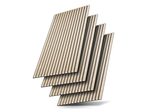 Juskys Wandpaneel 60x120 cm - Schallabsorbierend mit Holzfurnier - Wandpaneele für eine verbesserte Raumakustik und stilvolles Design. Schallabsorbierend, feuerhemmend und ideal für Wohnzimmer, Schlafzimmer oder Flur.