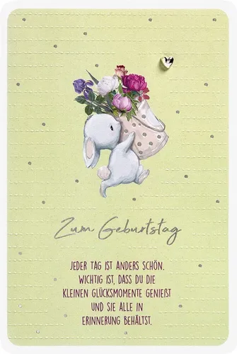 Geburtstag - Finest Collection Karte mit Briefumschlag - Elegante Glückwunschkarte für Geburtstage, aus hochwertigem Papier, umweltfreundlich und ohne Plastikverpackung, ideal zum persönlichen Gratulieren.