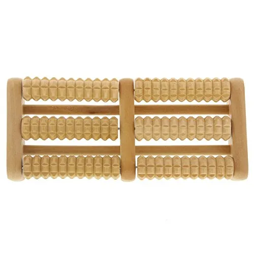 Holz Massage Kosmetex Fußroller für Fussmassage zur Anregung der Fußreflexzonen