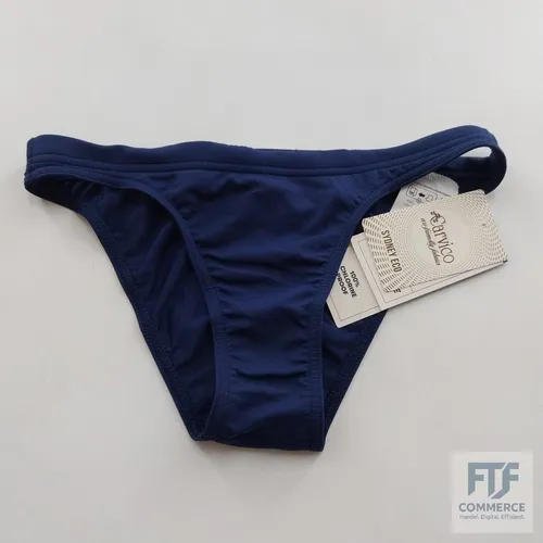 Arena Women's Team Swim Bottom Solid - Bikini-Bottom in Blau, Gr. 34 - Damen Bikinihose in Blau, Größe 34; ideal für Wassersport mit hochwertigem Stretchmaterial für perfekten Sitz und Komfort.