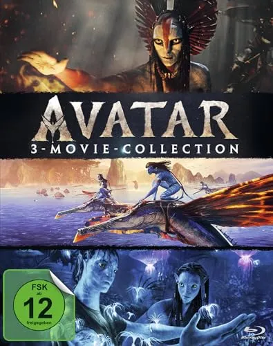 Vorbestellung: Avatar - 1+2+3 (Fire and Ash) Filme Collection # BLU-RAY-NEU - Erleben Sie die epische Trilogie 'Avatar' in dieser 3-Movie Collection auf Blu-ray. FSK ab 12 freigegeben, mit hochwertiger Bild- und Tonqualität. Perfekt für Filmfans!