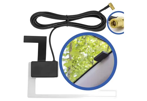 Adapter Universe DAB + Scheiben Antenne Aktiv für JVC Kenwood - Car-Hifi-Antennen mit integriertem Verstärker für optimalen DAB Empfang und einfache Montage auf der Innenseite der Scheibe – ideal gegen Vandalismus und Wetter!