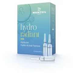 Monteil Paris Hydro Radiant 251279 - Hautpflege-Set mit 6 Hydro Active Ampullen für intensive Feuchtigkeit und Hautregeneration. Ideal gegen trockene, fahle Haut und für einen strahlenden Glow.
