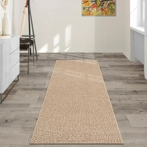 the carpet Kansas - robuster In- und Outdoor Teppich im Jute-Look - Teppiche - Wetterfest und strapazierfähig, ideal für Terrasse, Garten und Innenräume, sorgt für stilvolles Design und hohen Komfort.