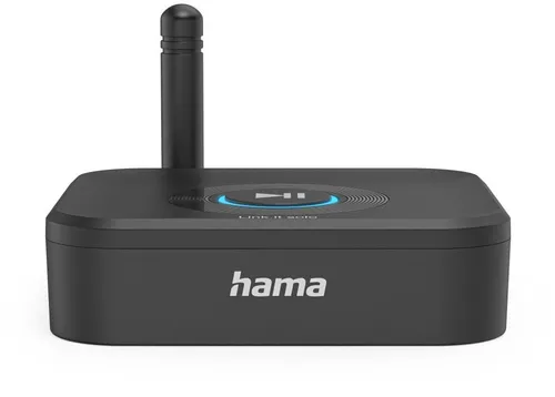 Hama Bluetooth-Adapter "Link.it solo" - Bluetooth nachrüsten für HiFi-Anlagen, verbindet zwei Geräte gleichzeitig und unterstützt microSD-Karten für kabellosen Musikgenuss