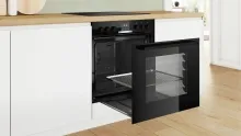 Bosch HEB517BB3, Serie 6 Einbau-Herd 60 x 60 cm - Einbau-Backofen mit 71 l Volumen und 7 Beheizungsarten, inklusive AutoPilot für müheloses Kochen und energiesparende Schnellaufheizung. Ideal für jede Küche!