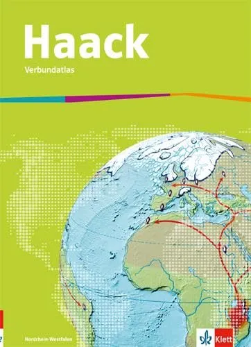 Haack Verbundatlas Nordrhein-Westfalen Sekundarstufe I - Lehrreicher Atlas für die Klassen 5-10, ideal für Schüler zur Unterstützung bei Geografie und Naturwissenschaften.