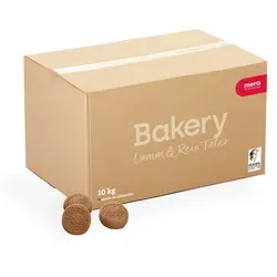 Mera Dog Hundekuchen Lamm & Reis Taler 10kg - Hundefutter: Ofenfrische Hundekekse mit hochwertigem Lamm und Reis, CO2 neutral und ohne Konservierungsstoffe - perfekt für gesunde Belohnungen.