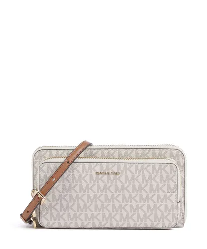 Michael Kors Jet Set Large Continental Umhängetasche - Damen - weiß 32F5GJ6C7B-149 - Elegante Michael Kors Jet Set Umhängetasche aus hochwertigem Lederimitat in vanilla/acorn. Ideal für stilvolle Auftritte und den täglichen Gebrauch. Praktisch und geräumig für all Ihre Essentials! Die perfekte Begleiterin in jeder Situation.