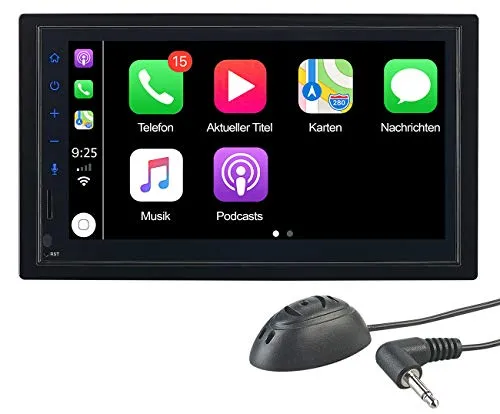 CREASONO Carplay Radio 2-DIN mit Freisprechfunktion und 17,1 cm Touchdisplay - Erleben Sie Musik und Navigation einfach mit dem CREASONO Carplay Radio. Das 2-DIN-Autoradio bietet Bluetooth 4.2, USB-Wiedergabe und ein großes Touchdisplay für intuitive Bedienung.