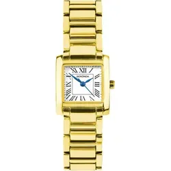 Sekonda Classic Damenuhr Sekonda-40702 - Elegante Damenuhr mit goldfarbener Edelstahlhülle und weißem Zifferblatt. Das Quarzwerk sorgt für präzise Zeitmessung. Mit 30 m Wasserdichtigkeit ideal für den täglichen Gebrauch.