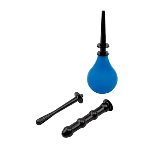 Einlauf Aquaclean Blau - Wasserfilter für erotische Anwendungen, diskret und vertraulich verpackt – ideal für unvergessliche Momente der Entspannung.