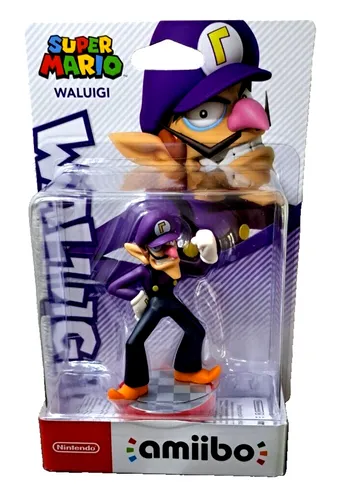 Amiibo Waluigi (Super Mario Collection) - Gaming-Zubehör: Interaktive Sammelfigur mit NFC-Chip, die exklusive In-Game-Inhalte freischaltet und das Spielerlebnis auf Nintendo-Konsolen verbessert.