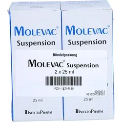 Molevac Suspension 2X25 ml - rezeptfreie Einnahmesuspension, ideal zur Unterstützung der Gesundheit