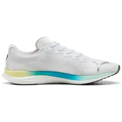 Puma Propio Nitro Sportschuhe für Herren - Weiß-Mint (Größe 7.5) - Der Puma Propio Nitro ist der perfekte Sportschuh für Laufen und Rennradfahren. Mit innovativer NITROFOAM-Technologie für optimale Reaktionsfähigkeit und einer nachhaltigen Obermaterialzusammensetzung aus recycelten Materialien.