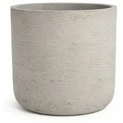 finestgreen Pflanzkübel Charlie, Fiberclay Pflanzkübel in Beton-Optik für Innen & Außen grau Ø 25 cm x 24 cm