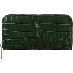 Brieftaschen Canaletto PD090s275 - Grün - Elegante Damen-Geldbörse aus hochwertigem Leder mit Krokoprägung. Praktische Fächer für Geldscheine, Münzen und Karten bieten funktionale Eleganz für den Alltag.