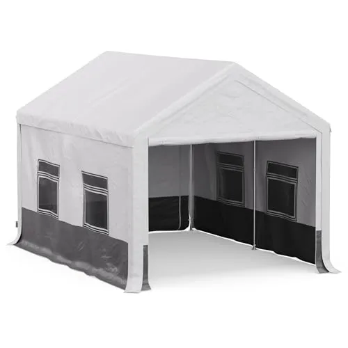 blumfeldt Pavillon PartyHaven 3x4 - Wetterfestes Garten PartyZelt - Sechseckiger Pavillon für Garten und Camping, aus robustem Stahl mit synthetischem Textil-Dach, ideal für Feste im Freien.