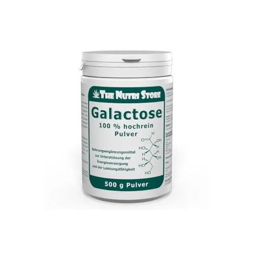 Galactose 100% rein Pulver - 500 g - Multivitaminpräparate & Mineralien, unterstützt die Reifung und Entwicklung von Säuglingen, ideal für Diabetiker und vielseitig einsetzbar.