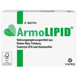 ArmoLIPID - Roter Reis Kapseln mit Folsäure, Q10 und Astaxanthin - Nahrungsergänzungsmittel zur Unterstützung des Herz-Kreislauf-Systems, enthält wertvolle Inhaltsstoffe wie roten Reis, Folsäure und Astaxanthin für ein gesundes Cholesterinmanagement.
