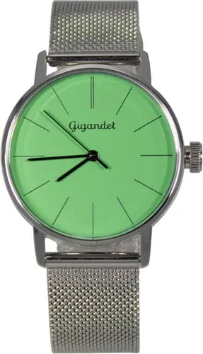 Gigandet Armbanduhr Damen Quarz Edelstahl Silber Grün G43-031 - Elegante Damenuhr mit robustem Edelstahlgehäuse und kratzfestem Mineralglas. Ideal für den täglichen Einsatz und ein stilvoller Begleiter für jedes Business-Outfit.