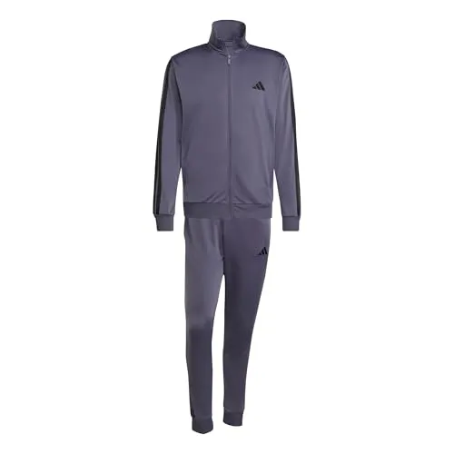 ADIDAS SPORTSWEAR Trainingsanzug "M 3S TR TT TS" Herren XL - Trainingsbekleidung aus 100% recyceltem Polyester, stylish und bequem für Freizeit und Sport, individuell regulierbarer Kordelzug für perfekten Sitz.
