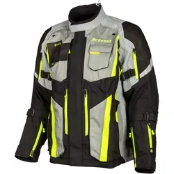 Klim Badlands Pro, Textiljacke Gore-Tex - Schwarz/Grau/Neon-Gelb - 3XL