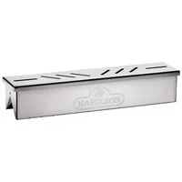 Smoker-Box für Hitzeverteilersystem, Räucherbox Edelstahl - Edelstahl Räucherbox für Gasgrills, 2-teilig, ideal für gleichmäßige Hitzeverteilung und intensiven Rauchgeschmack.