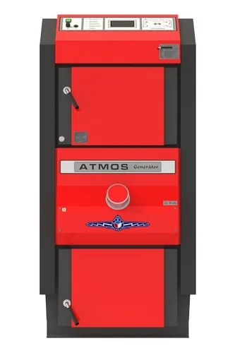 Heizkessel Atmos - GS Holzvergaser 15 kW - Brenner & Kessel, effizienter Holzvergaser mit 91,2 % Wirkungsgrad für umweltfreundliche Wärme und hohe Heizleistung von 15 kW.
