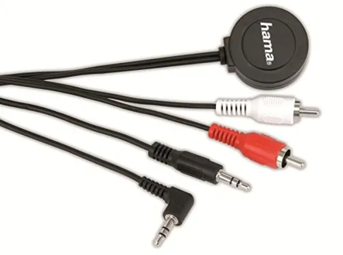 Hama MP3-Car-Adapter-Set Cinch-Stecker Auto KFZ MP3-Player Radio Schwarz