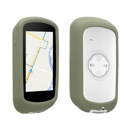 kwmobile Hülle kompatibel mit Garmin Edge Explore 2 - Silikon GPS Fahrrad Case Schutzhülle - in Pastellgrün