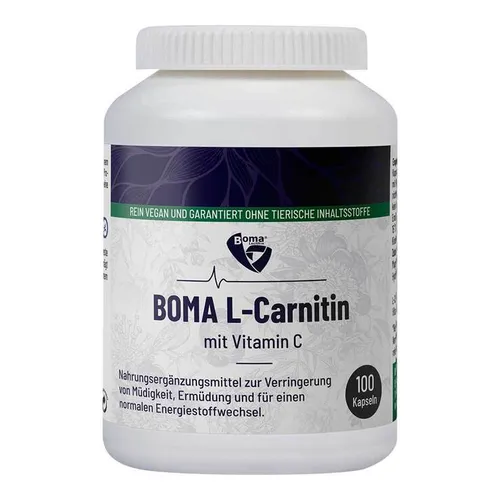 L-Carnitin 500 mg mit Vitamin C Kapseln - Energie Booster - L-Carnitin Nahrungsergänzungsmittel mit Vitamin C für mehr Energie und ein starkes Immunsystem. Ideal für aktive Lebensstile, vegan und unterstützt die Verringerung von Müdigkeit.