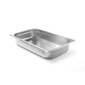 Hendi GN-Behälter Budget Line GN1/1 14 Liter aus Edelstahl AISI 201 - Gastronorm Behälter 1/1 aus robustem Edelstahl AISI 201, ideal für Heißluftöfen und Kühlschränke. Sehr stabil und leicht zu reinigen, perfekt für die Gastronomie.