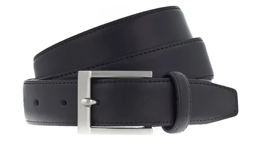 Vanzetti Dresscode: Business 30mm Cambered Leather Belt W80 Gürtel Black