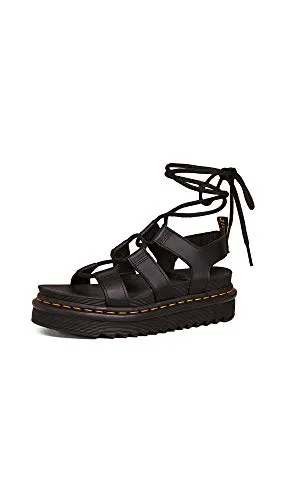 DR. MARTENS Nartilla Sandale schwarz 41 EU - Wanderschuhe aus hochwertigem hydro Leder, ideal für Outdoor-Aktivitäten und Freizeit mit bequemer Passform und robustem Blockabsatz.
