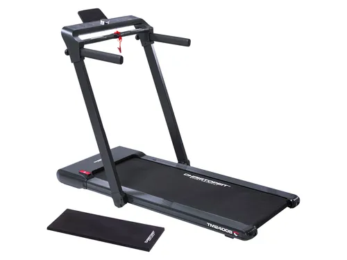 Christopeit Sport Laufband TM 2400S - Schwarz - Laufband mit 2,5 PS Motor, 16 Trainingsprogramme und Gestensteuerung für komfortables Training zu Hause.