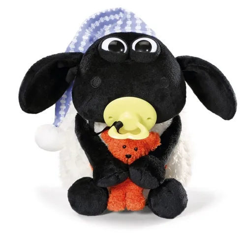 Nici 41470 Shaun The Sheep Timmy Kuscheltier - Stofftier & Teddybär, 25 cm groß, mit Bär, Schnuller und Schlafmütze - perfekt für Kuschelglück und zum Schenken!