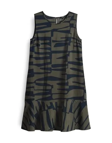 OPUS Damen Minikleid WENOLA Jungle mit Volant - Freizeitkleid für Damen, aus hochwertigem Lenzing Ecovero Material für angenehmen Tragekomfort und langlebige Qualität – ideal für einen femininen Casual Look.