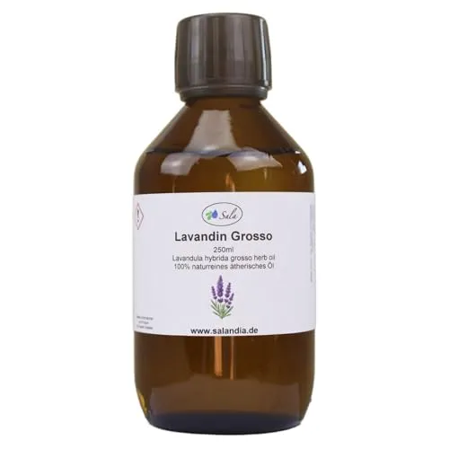 Sala Lavandinöl Grosso Aroma ätherisches Öl naturrein 250 ml Glasflasche