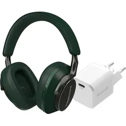 Bowers & Wilkins Px8 Grün + BlueBuilt Power-Delivery-Ladegerät mit USB-C-Port 20 W Weiß