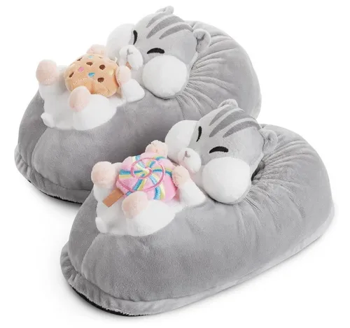 Corimori Tier Pantoffeln "Holly" der Hamster - Plüsch Hausschuhe in EU Einheitsgröße 34-44, süßes Hamsterdesign, waschmaschinenfest und ideal für gemütliche Stunden zu Hause.