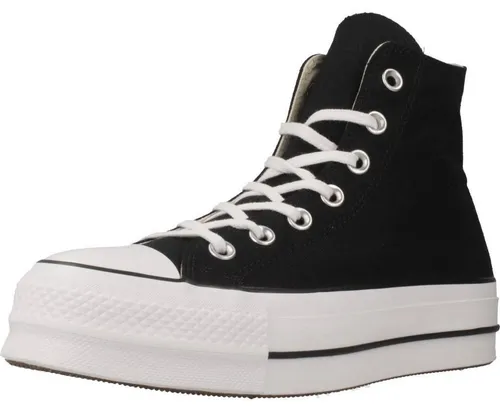 Converse Damen Sneaker high Chuck Taylor All Star Canvas Platform in Schwarz - Damen-Sneaker mit atmungsaktivem Canvas-Material, ideal für trendbewusste Frauen, die Komfort und Stil vereinen möchten.