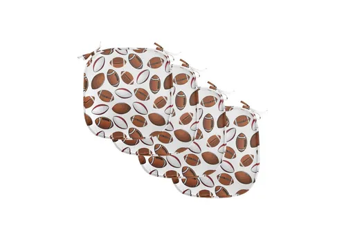 Abakuhaus Stuhlkissen Dekoratives wasserfestes Kissen mit Riemen für Küchensitze, American Football Rugby Ball