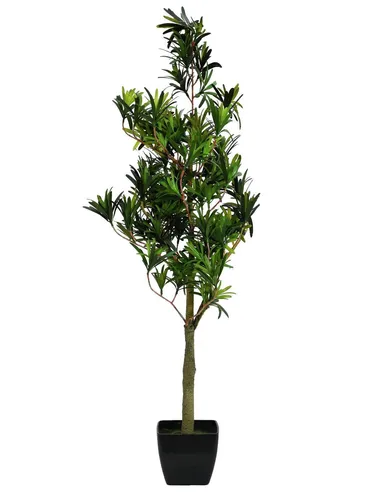 Kunstbaum Künstlicher Podocarpus Amando, 90cm, grün - Dekorativer Kunstbaum für den Innenbereich mit einer Höhe von 90 cm. Ideal zur Verschönerung von Wohnräumen, pflegeleicht und langlebig. Lieferung ohne Dekoration.